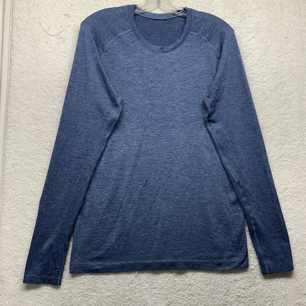 Lululemon Mens Size S Blue Long Sleeve Metal Vent Athletic Shirt (T4)